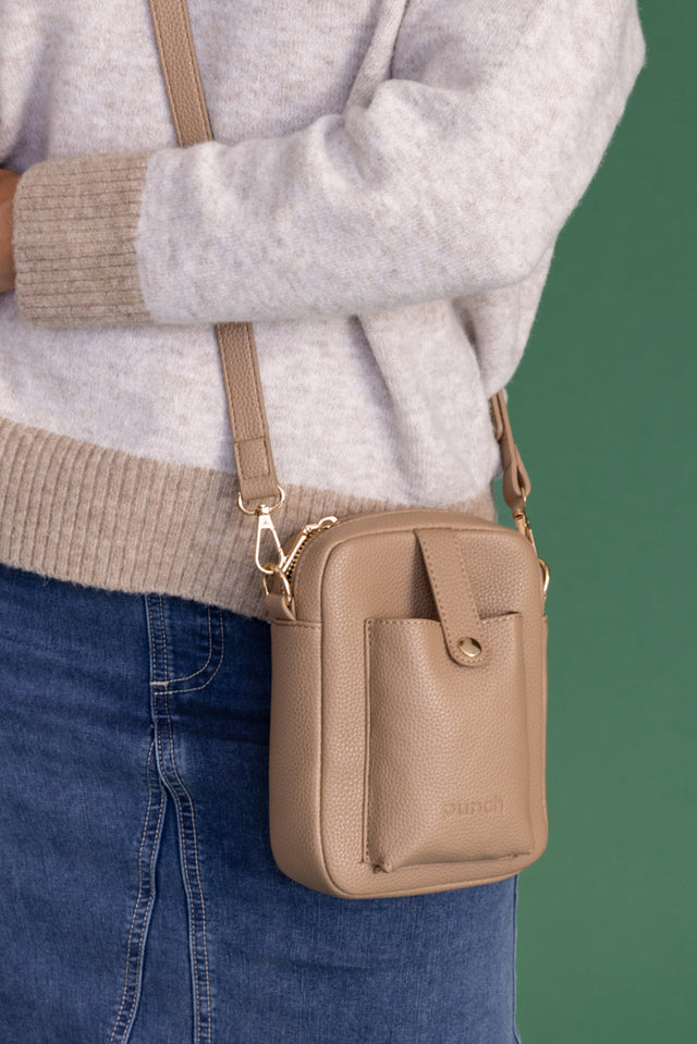 Charlie Mocha Crossbody Bag image 1