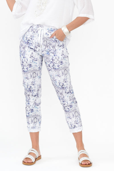 Cherie Navy Vista Drawstring Pants