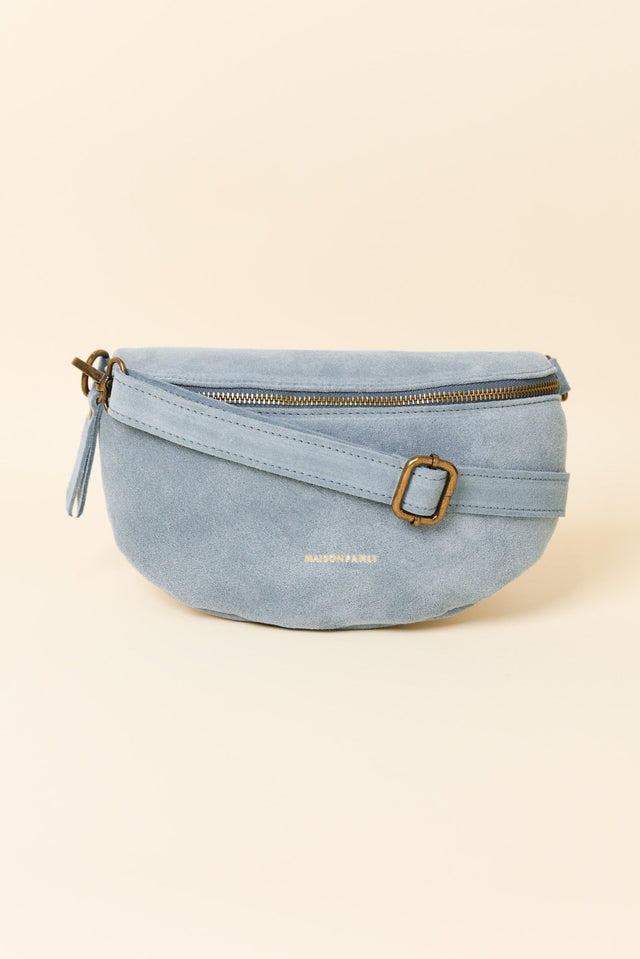 Christine Blue Leather Bumbag