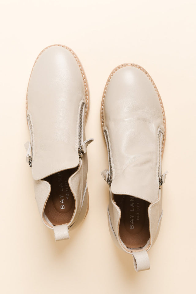 Clara Grey Leather Zip Boot image 4
