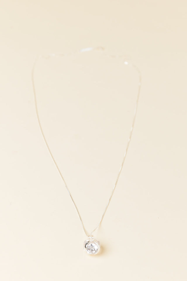Coco Silver Diamante Necklace