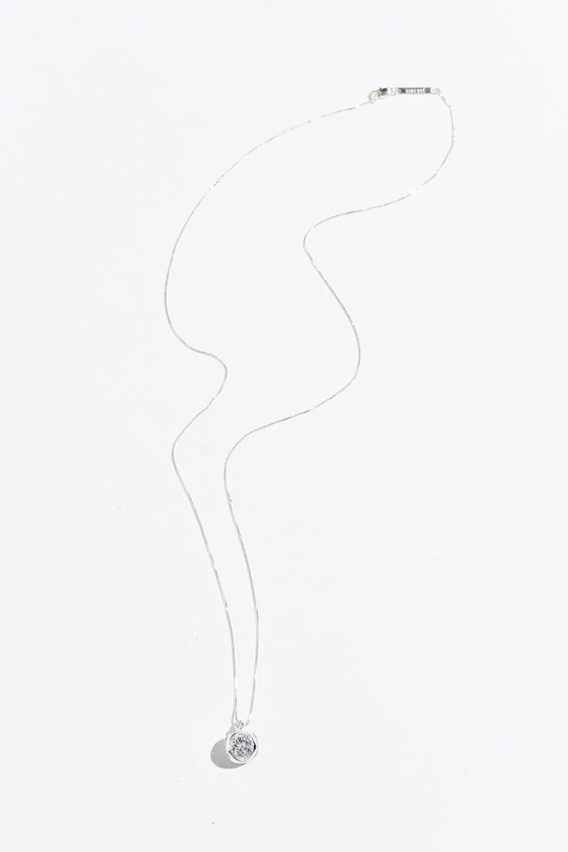 Coco Silver Diamante Necklace image 1