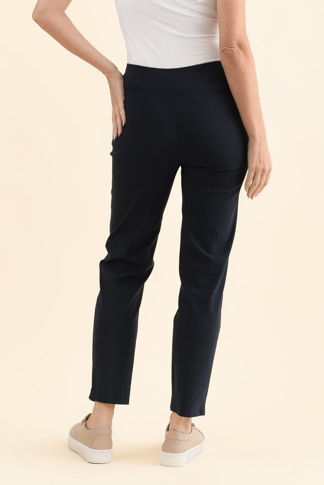 Cody Navy Stretch Pants,Brunette model,alt text|model:MJ image 5