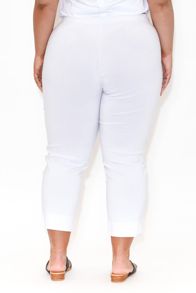 Cody White Stretch Capri Pants image 11