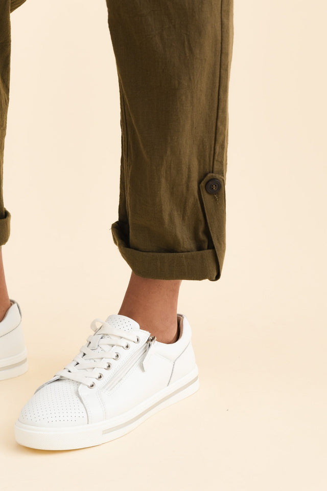 Colette Khaki Cargo Pants,Brunette model,alt text|model:Brontie image 8