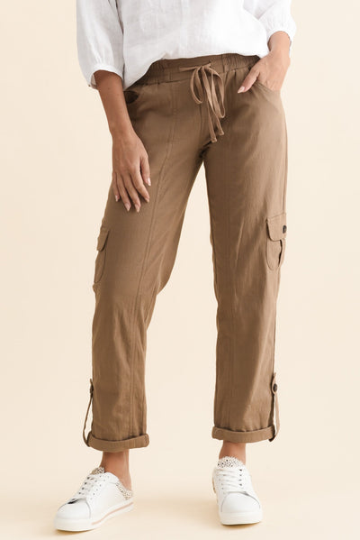 Colette Taupe Cargo Pants