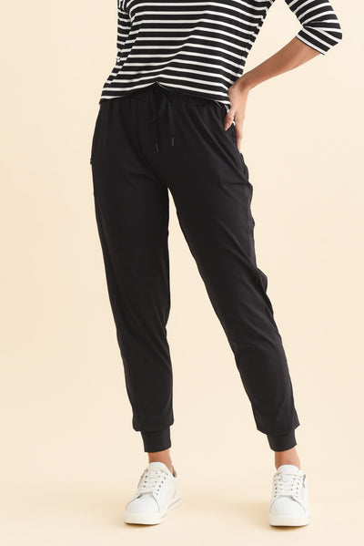 Collins Black Tie Jogger Pants
