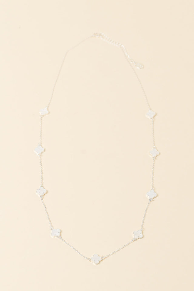 Corey Silver Flower Necklace