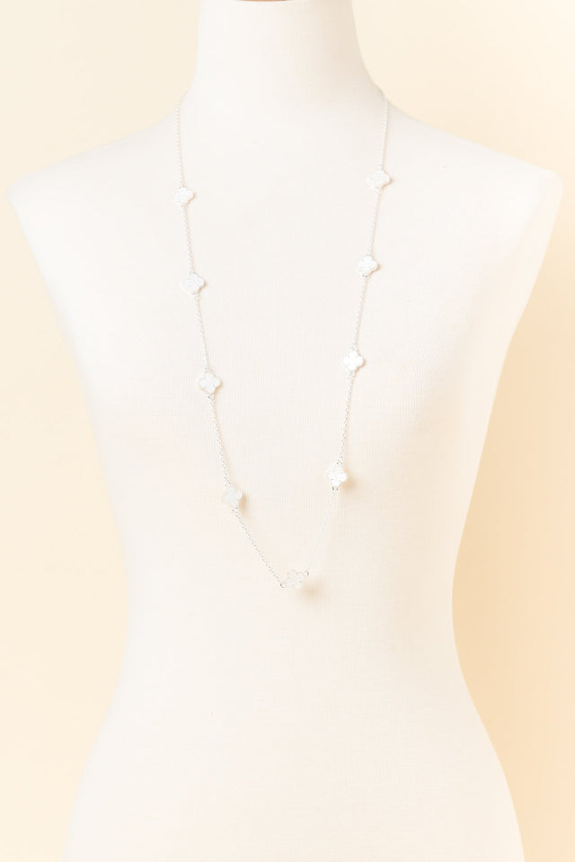 Corey Silver Flower Necklace
