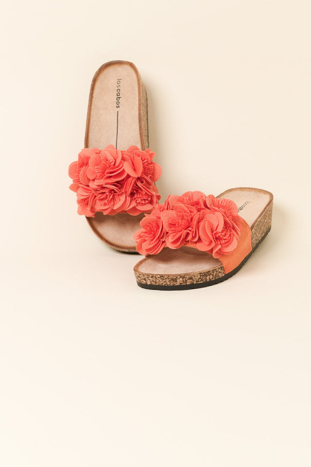 Corsage Orange Flower Slide