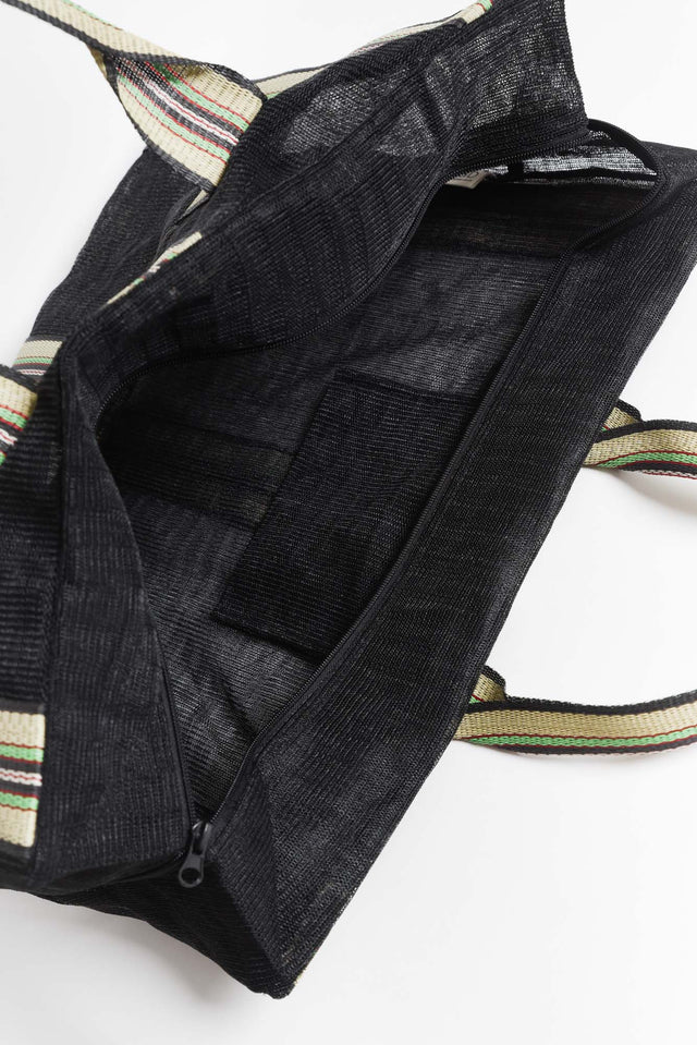 Cupid Black Mesh Tote Bag image 3