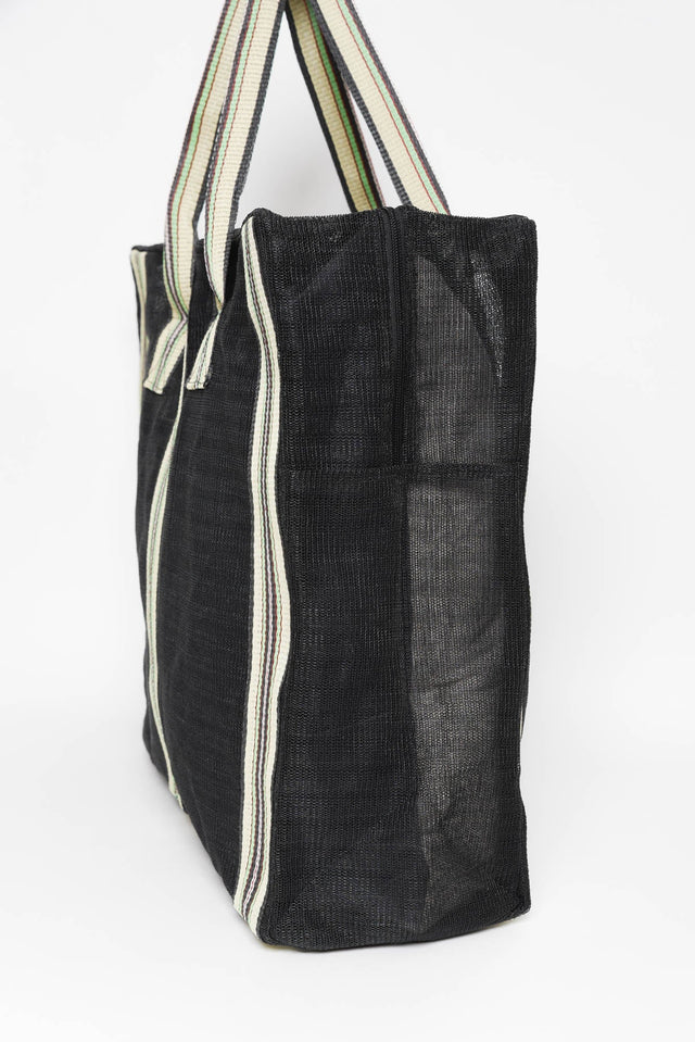 Cupid Black Mesh Tote Bag