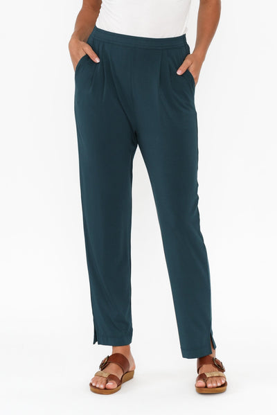Dana Dark Green Micro Modal Pants