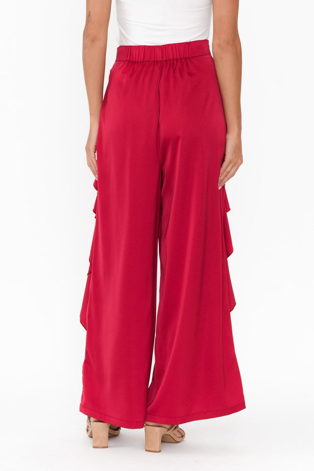 Dancer Red Ruffle Pants,Brunette model,alt text|model:Brontie image 6