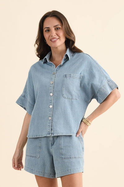 Dawn Blue Denim Shirt