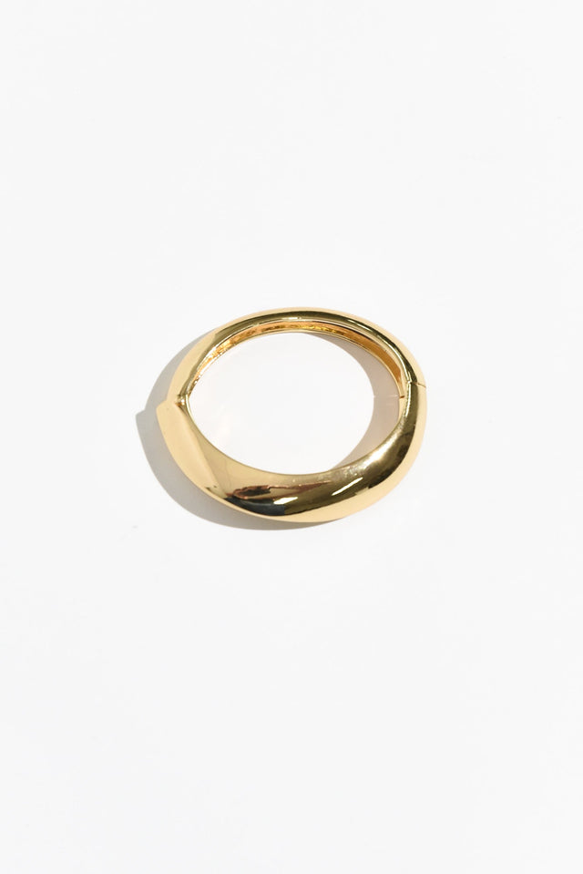 Demi Gold Hinge Bangle