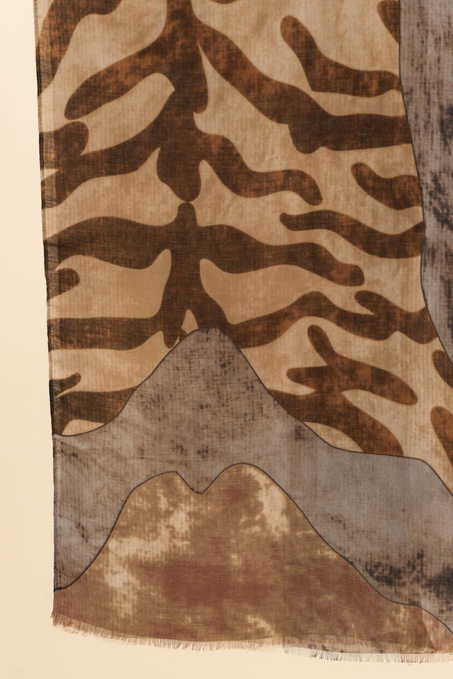 Duke Mocha Abstract Scarf image 3