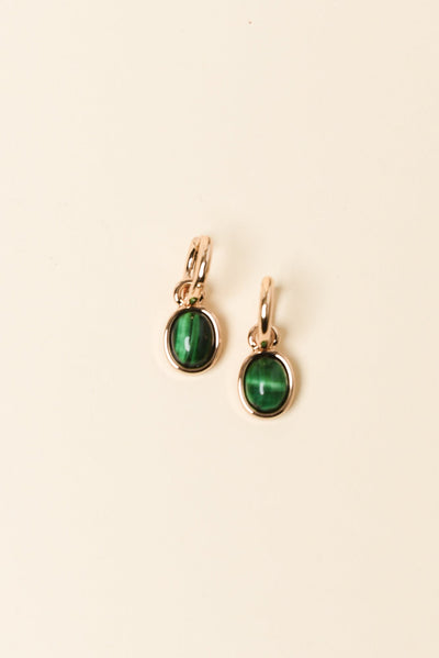 Emy Green Hoop Earrings