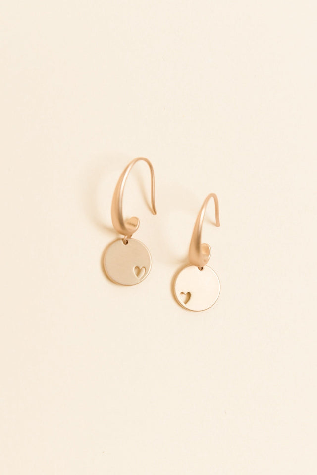 Euphoria Gold Disc Hoop Earrings image 1