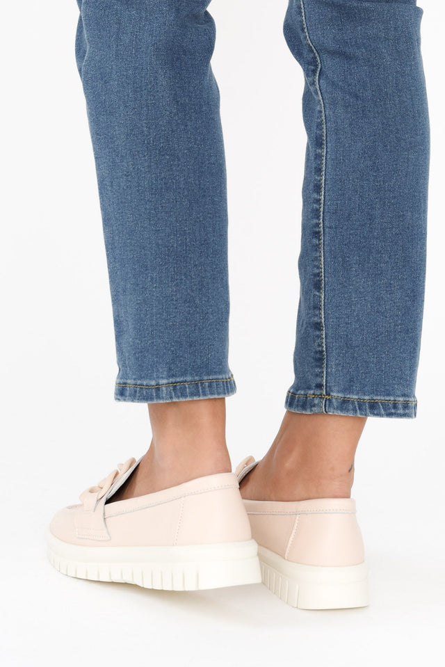 Euston Nude Leather Chain Loafer image 6