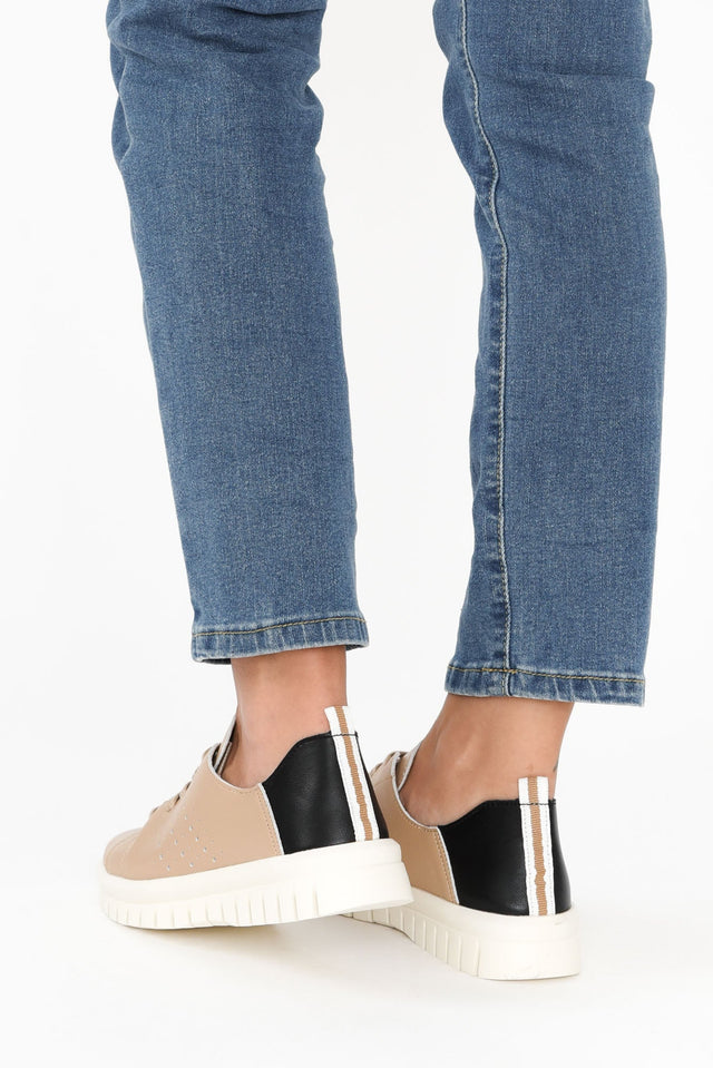 Exit Beige Leather Sneaker image 8