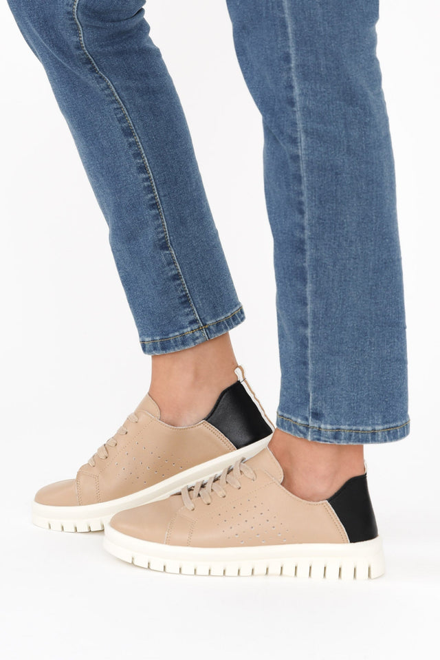 Exit Beige Leather Sneaker image 5