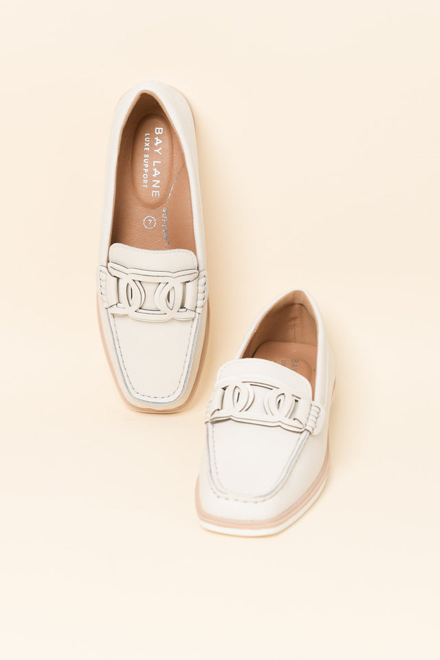 Felix Grey Leather Buckle Loafer image 3