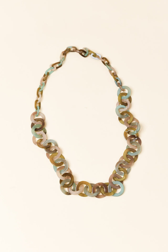 Fisher Green Resin Link Necklace image 1
