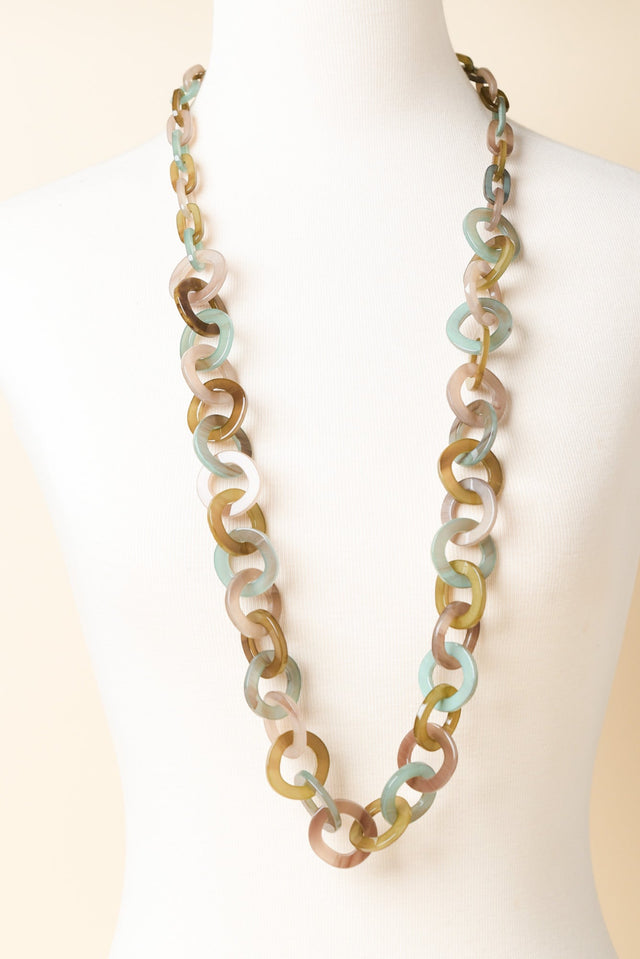 Fisher Green Resin Link Necklace image 2