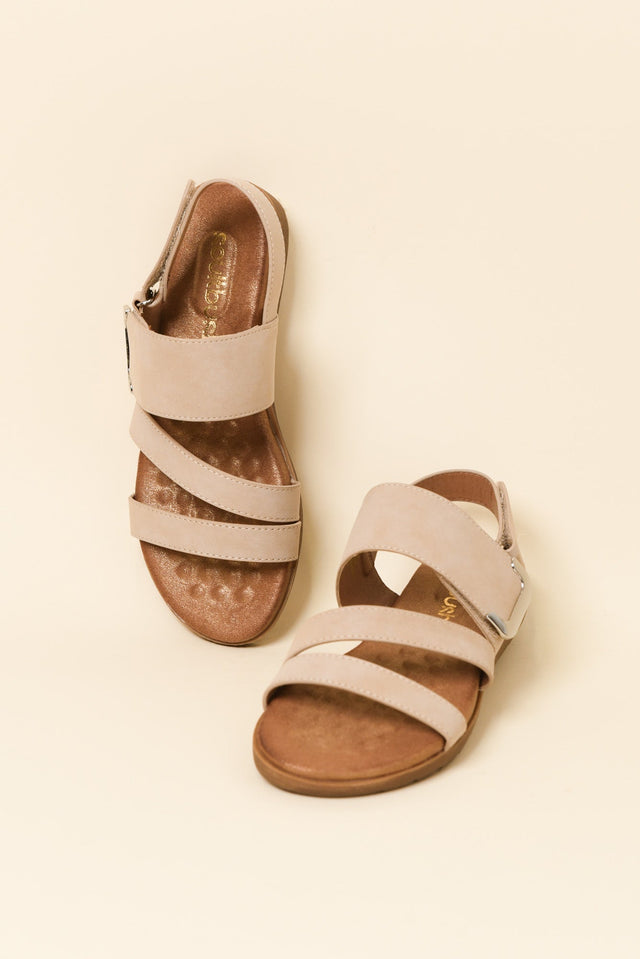 Flinders Beige Velcro Sandal image 2