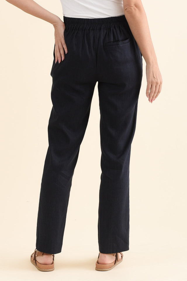 Flossie Navy Pocket Pants,Back,Brunette model,alt text|model:MJ image 4