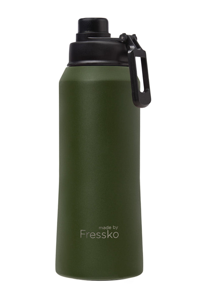 Fressko Khaki 1L Stainless Steel Water Bottle