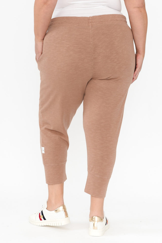 Fundamental Brunch Mocha Cotton Sweatpants,Blonde model,alt text|model:Caitlin image 12