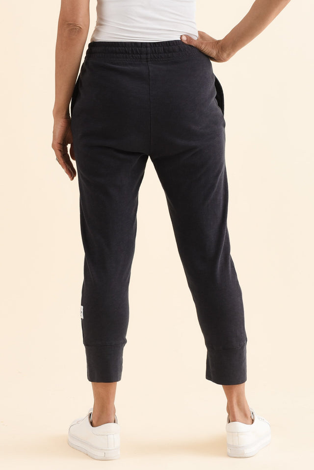 Fundamental Brunch Navy Cotton Sweatpants,Back,Brunette model,alt text|model:Cara image 8