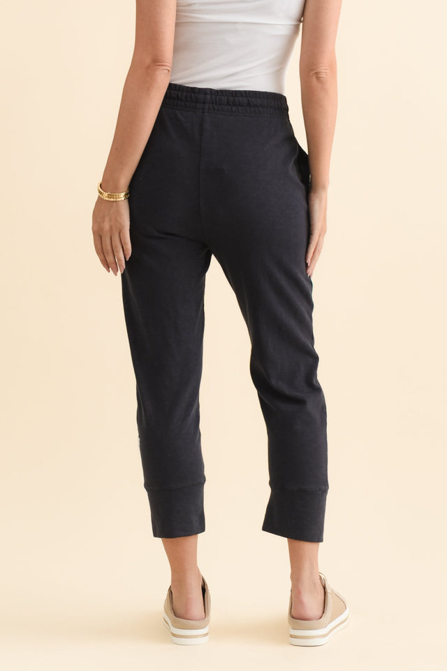 Fundamental Brunch Navy Cotton Sweatpants,Brunette model,alt text|model:MJ image 6