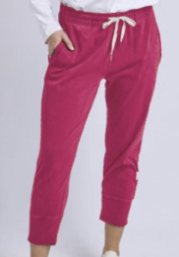 Fundamental Brunch Dark Pink Cotton Sweatpants,REF image 1