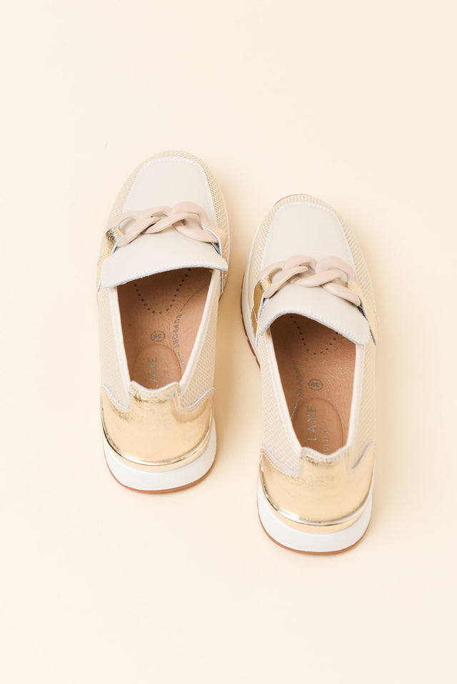 Gallaz Natural Chain Platform Loafer image 4
