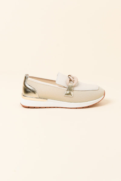 Gallaz Natural Chain Platform Loafer