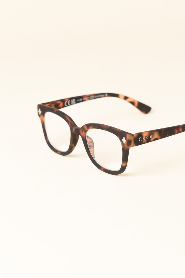 Giovanni Dark Tortoiseshell Reading Glasses image 2