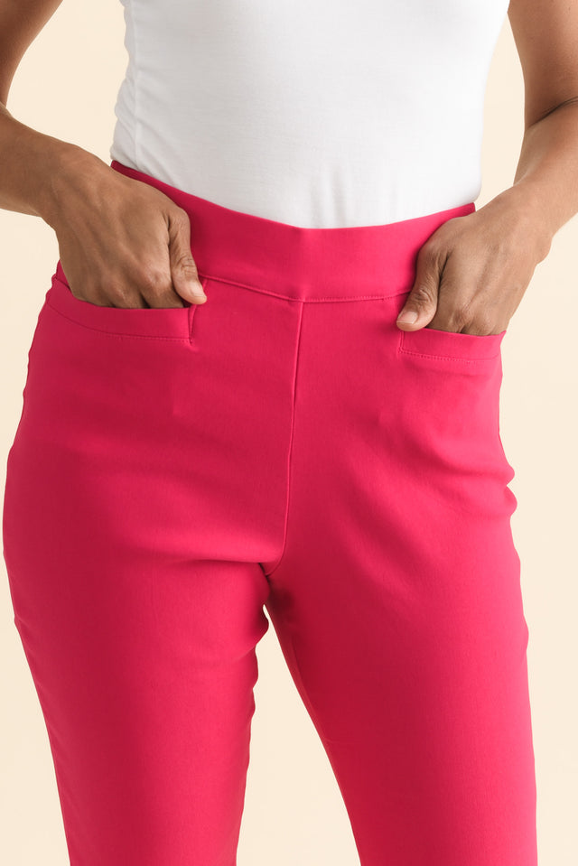 Giselle Hot Pink Stretch Pants image 7
