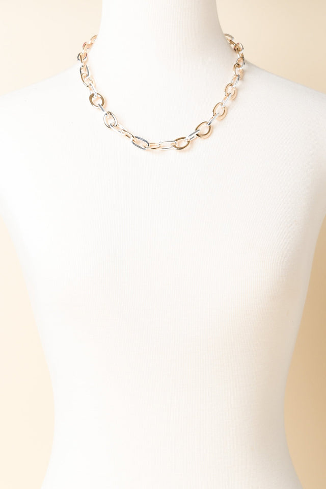 Givari Two Tone Chain Necklace