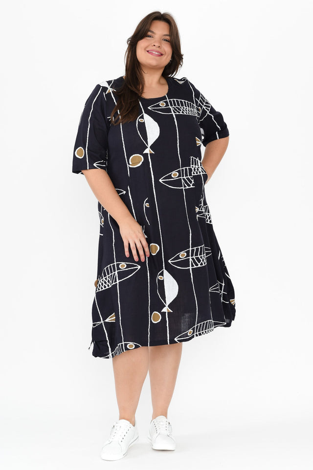 plus-size,curve-dresses,plus-size-sleeved-dresses,plus-size-below-knee-dresses,plus-size-linen-dresses,plus-size-summer-dresses,alt text|model:Gabby image 7