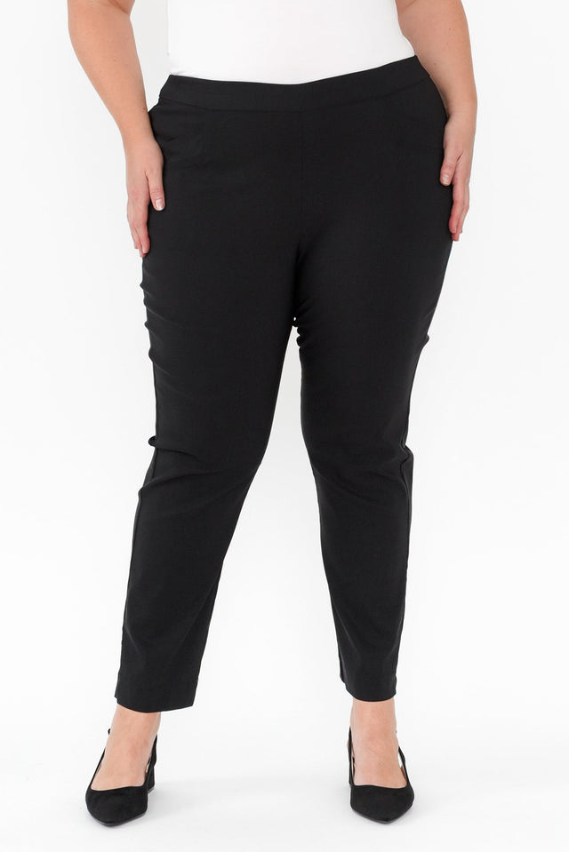 Harbour Black Stretch Pants,Blonde model,plus-size,curve-basics,curve-bottoms,plus-size-Pants,plus-size-basic-bottoms,plus-size-work-edit,alt text|model:Caitlin image 7