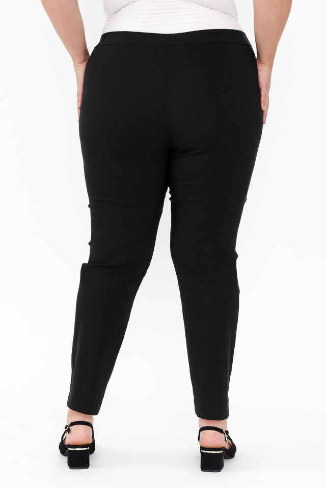 Harbour Black Stretch Pants,Blonde model,alt text|model:Caitlin image 10