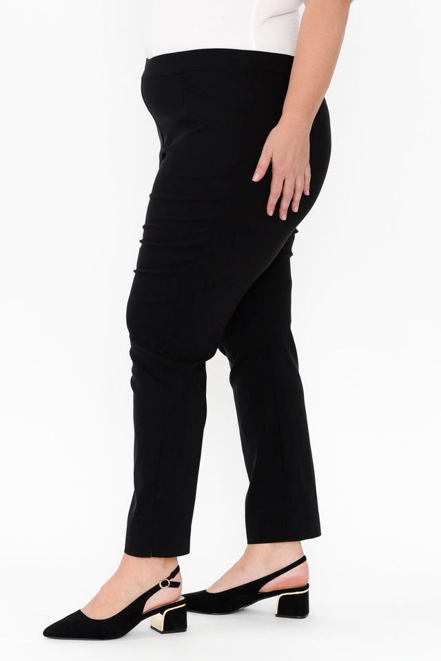 Harbour Black Stretch Pants,Blonde model,alt text|model:Caitlin image 9