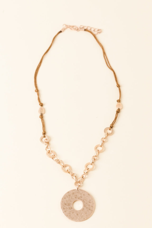 Haruko Gold Disc Pendant Necklace