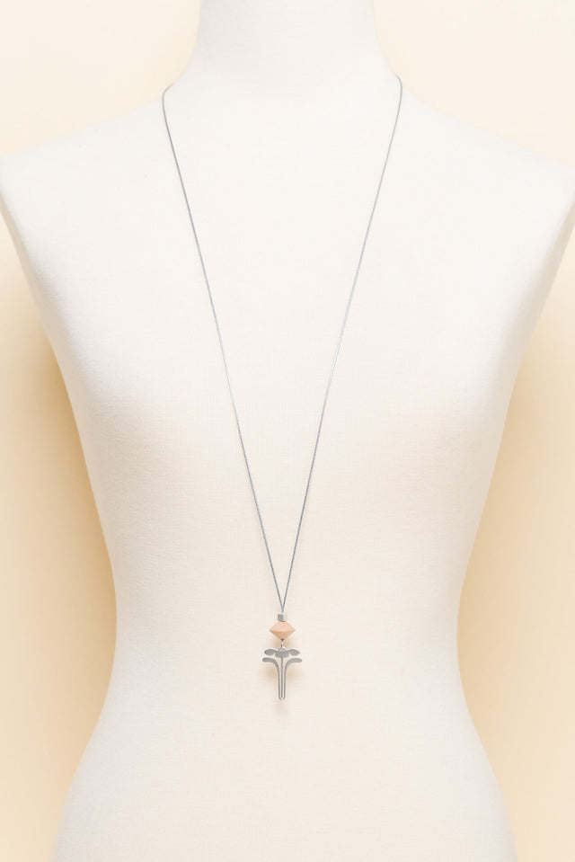 Hatia Silver Flower Pendant Necklace