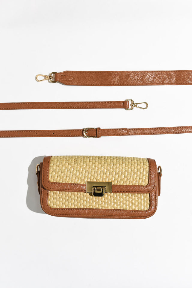 Hattie Natural Weave Crossbody Bag