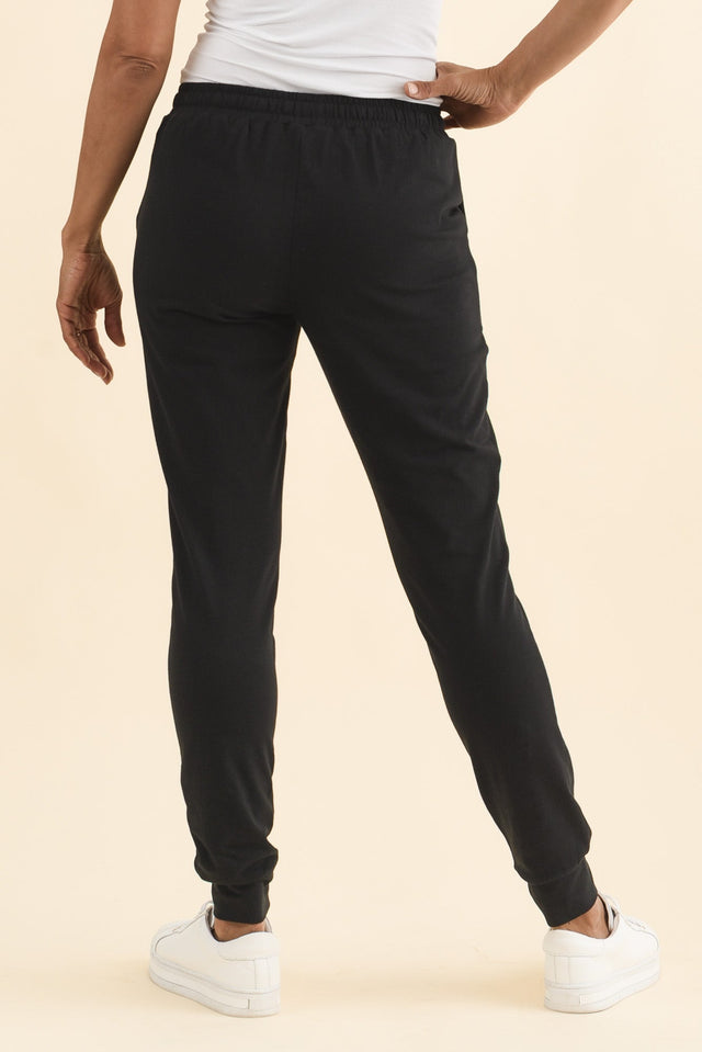 Heidi Black Cuffed Jogger Pants image 4