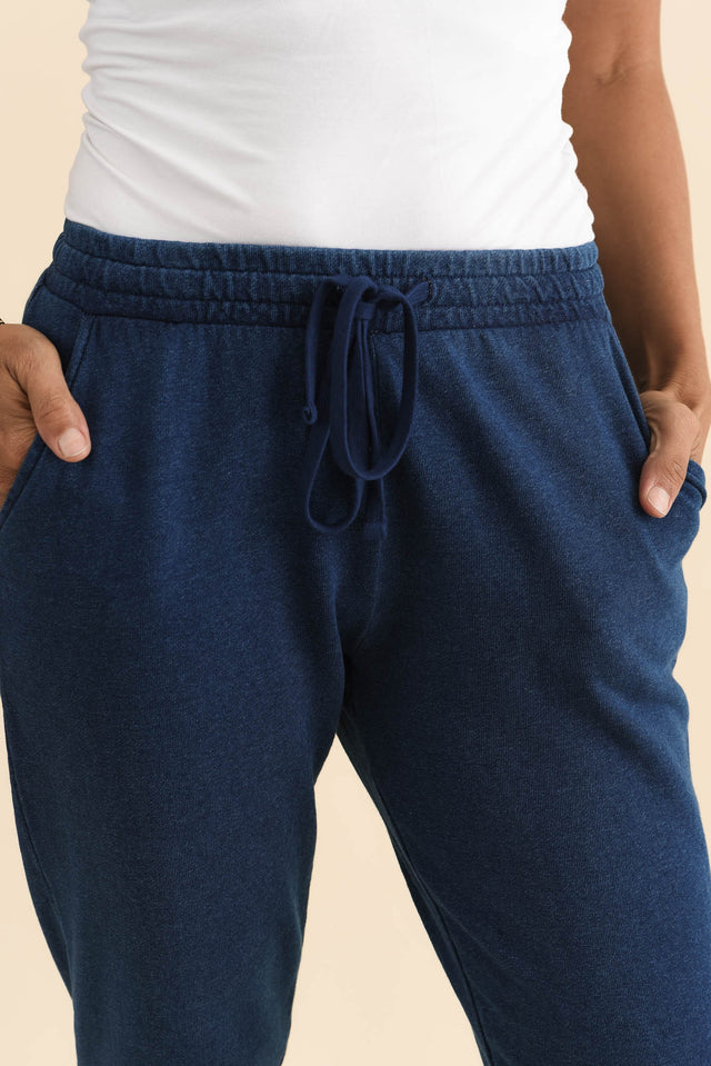 Heidi Indigo Cuffed Jogger Pants,Brunette model,alt text|model:Cara image 6
